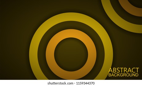 Modern Yellow Curve Vector Background 