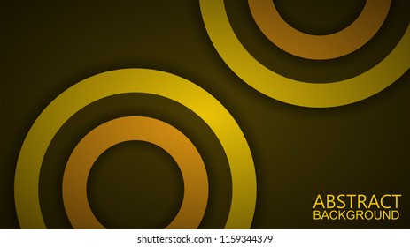 Modern Yellow Curve Vector Background 