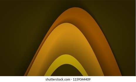 Modern Yellow Curve Vector Background 