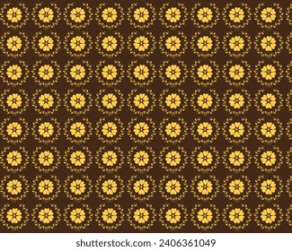 Modern Yellow design with black background elegant flower pattern design . Luxury fashionable background with pastel floral pattern. Flower premium vector template for wedding invite, 