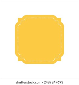 Modern Yellow Emblem Logo Vector Element