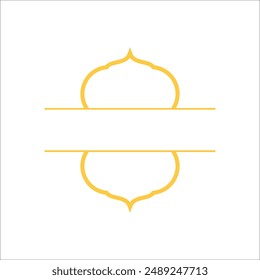 Modern Yellow Emblem Logo Vector Element