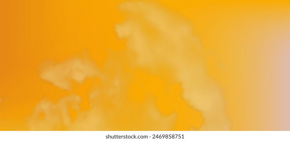 Modern yellow gradient backgrounds with clouds. Header banner. Bright abstract presentation backdrop. Vector illustration
