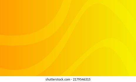 Moderne gelbe Farbverlauf-Hintergründe mit Wellenlinien. Kopfbanner. Helle, geometrische abstrakte Präsentationshintergründe. Vektorgrafik