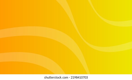 Modern yellow gradient backgrounds with wave lines. Header banner. Bright geometric abstract presentation backdrops. Vector illustration