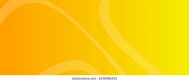Modern yellow gradient backgrounds with wave lines. Header banner. Bright geometric abstract presentation backdrops. Vector illustration