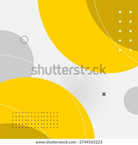 Modern Yellow and Grey Abstract Geometric Background