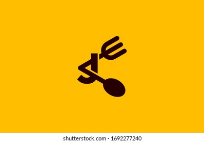 
Modern Yellow J Letter kitchen logo. creative emblem for food design. initial brand template.