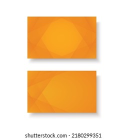 modern yellow lines double sided business card template	
