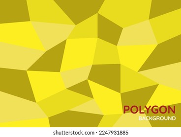 Modern yellow low poly background.