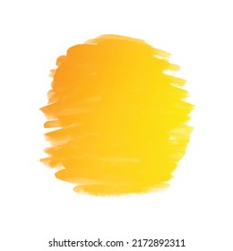 	
Modern yellow and orange watercolor brush strock design