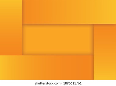 modern yellow square on yellow background vector illustration