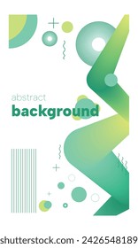 Modern yellow-green vertical background with gradient. Colorful liquid cover for poster, banner, flyer and presentation. Modern gradient for screens and mobile applications. Vector image.