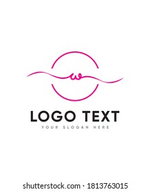 Modern, yet classy, letter type W logo template  is a must-have font for anybody looking for something truly magical, Vector logo for business and company identity