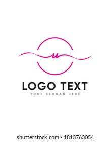 Modern, yet classy, letter type U logo template  is a must-have font for anybody looking for something truly magical, Vector logo for business and company identity