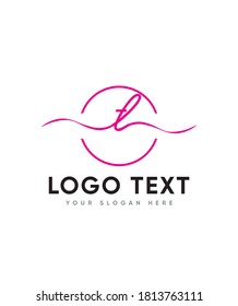 Eine moderne, aber schicke T-Logo-Vorlage für den Brieftyp ist eine unverzichtbare Schriftart für jeden, der etwas wirklich Magisches sucht, Vectorlogo für die Unternehmens- und Unternehmensidentität