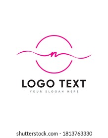 Modern, yet classy, letter type N  logo template  is a must-have font for anybody looking for something truly magical, Vector logo for business and company identity