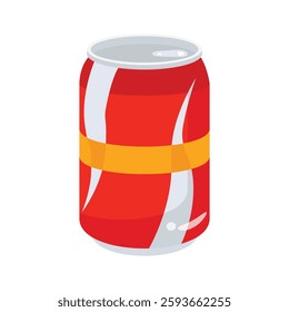 Modern yet handy 3d style icon showing soda can