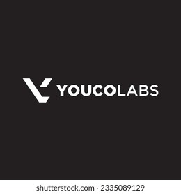 Modern yl logo design vector image stock