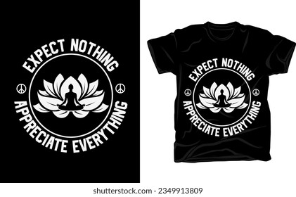 Modern yoga t-shirt design, Bold yoga day shirt, professional yoga typography t-Shirt vector, t-shirt Design vector, woman is doing yoga beside flowers.