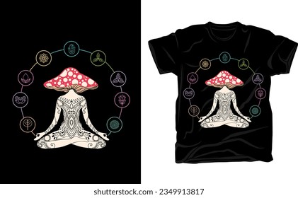 Modern yoga t-shirt design, Bold yoga day shirt, professional yoga typography t-Shirt vector, t-shirt Design vector, woman is doing yoga beside flowers.