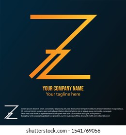 Modern Z logo, colorful gradient, vector.