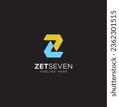 Modern Z7 Letter Logo Design