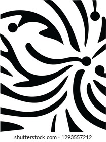 Modern zebra animal print shape design pattern for creative ideas