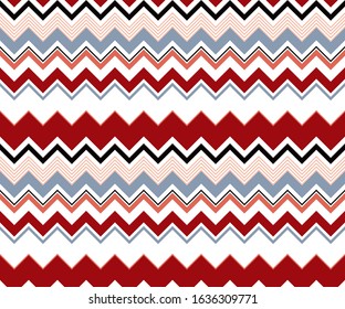 Modern zig zag seamless pattern for Background, Cover, Banner, Poster, Flyer, Interior, Wrapping paper, Packaging, Wallpaper Design and other textile product.