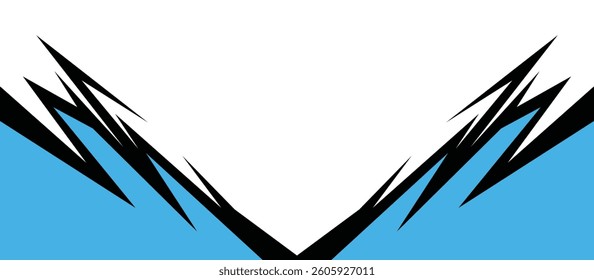 Modern Zigzag White Banner Background Graphic design banner pattern with some copy space area