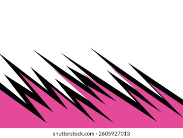 Modern Zigzag White Banner Background Graphic design banner pattern with some copy space area