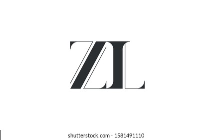 Modern Zl Lz Z L Letter Stock Vector (Royalty Free) 1581491110 ...