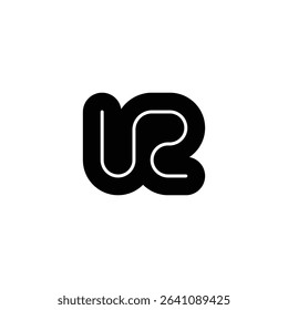 Modern ZU or ZU Monogram Logo for Professional Use