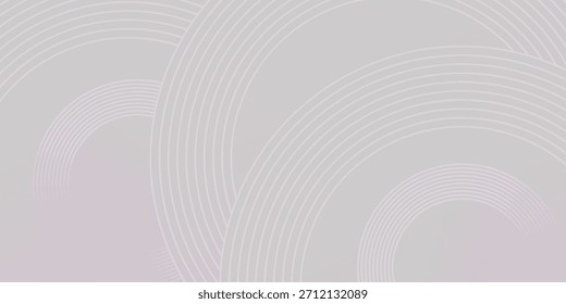 modern.Abstract Geometric Background With Concentric Circles And Soft Gray Gradients For Design In Modern Aesthetic