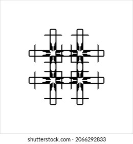 Modern-Contemporary Ornamental Decoration for Interior, Exterior, Carpet, Textile, Garment, Cloth, Silk, Tile, Plastic, Paper, Wrapping, Wallpaper, Pillow, Sofa, Background, Ect. Vector Illustration