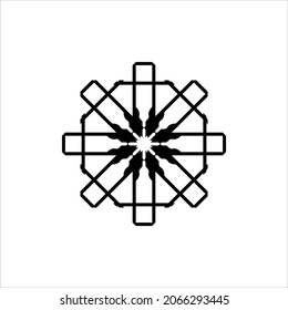 Modern-Contemporary Ornamental Decoration for Interior, Exterior, Carpet, Textile, Garment, Cloth, Silk, Tile, Plastic, Paper, Wrapping, Wallpaper, Pillow, Sofa, Background, Ect. Vector Illustration
