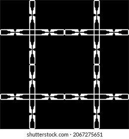 Modern-Contemporary Ornamental Decoration for Interior, Exterior, Carpet, Textile, Garment, Cloth, Silk, Tile, Plastic, Paper, Wrapping, Wallpaper, Pillow, Sofa, Background, Ect. Vector Illustration