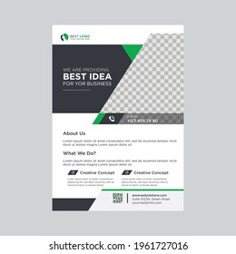 ModernCorporate flyer design gradient elements
