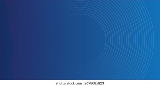 modern.Dark blue abstract vector background with bright and elegant glowing circle lines stacked together, 3D cover of business presentation banner or night party. modern