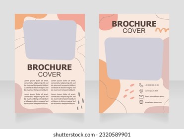 Modernism for kids explaining auction blank brochure design. Template set with copy space for text. Premade corporate reports collection. Editable 2 paper pages. Tahoma, Myriad Pro, Arial fonts used