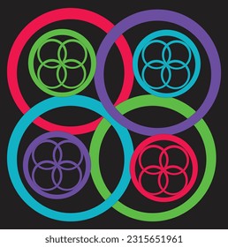 modernist abstract decorative background illustration