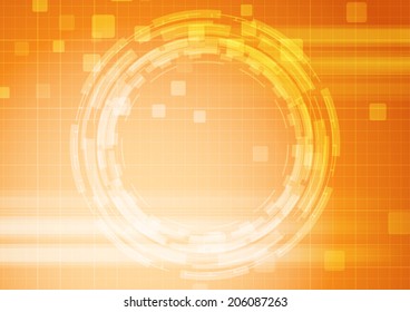 Modernistic abstract mechanical gear concept. Vector illustration
