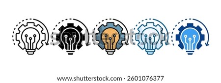 Modernization Icon Set Multiple Style Collection