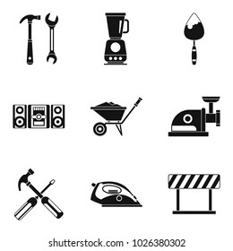 Modernization icons set. Simple set of 9 modernization vector icons for web isolated on white background
