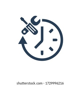 Modernization. Improving technical capabilities. Vector icon isolated on white background.