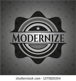 Modernize realistic dark emblem