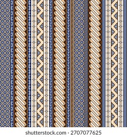 Un moderno patrón de batik Lereng javanés con detalles geométricos y culturales. Perfecto para textiles, empaques, moda y fondos. Diseño de Vector sin costuras editable.
