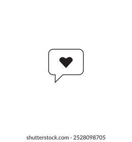 A modern,minimalistic message icon featuring a speech bubble with a clean,flat design.Ideal for use in mobile apps,web interfaces,social media platforms. This vector-based icon is fully scalable.