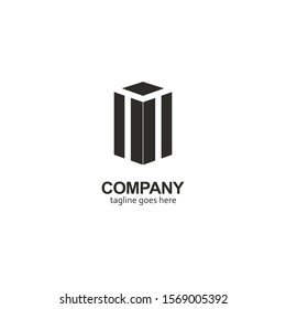 moderns simple building logos. with abstract black textures. for the company symbol. illustration vector

