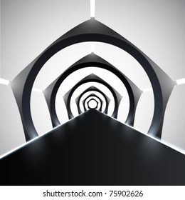 moderns vector runway/corridor illustration